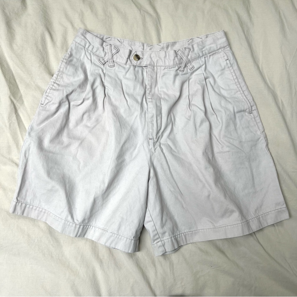 Vintage Jessica‎ High-Waisted White Cotton Shorts